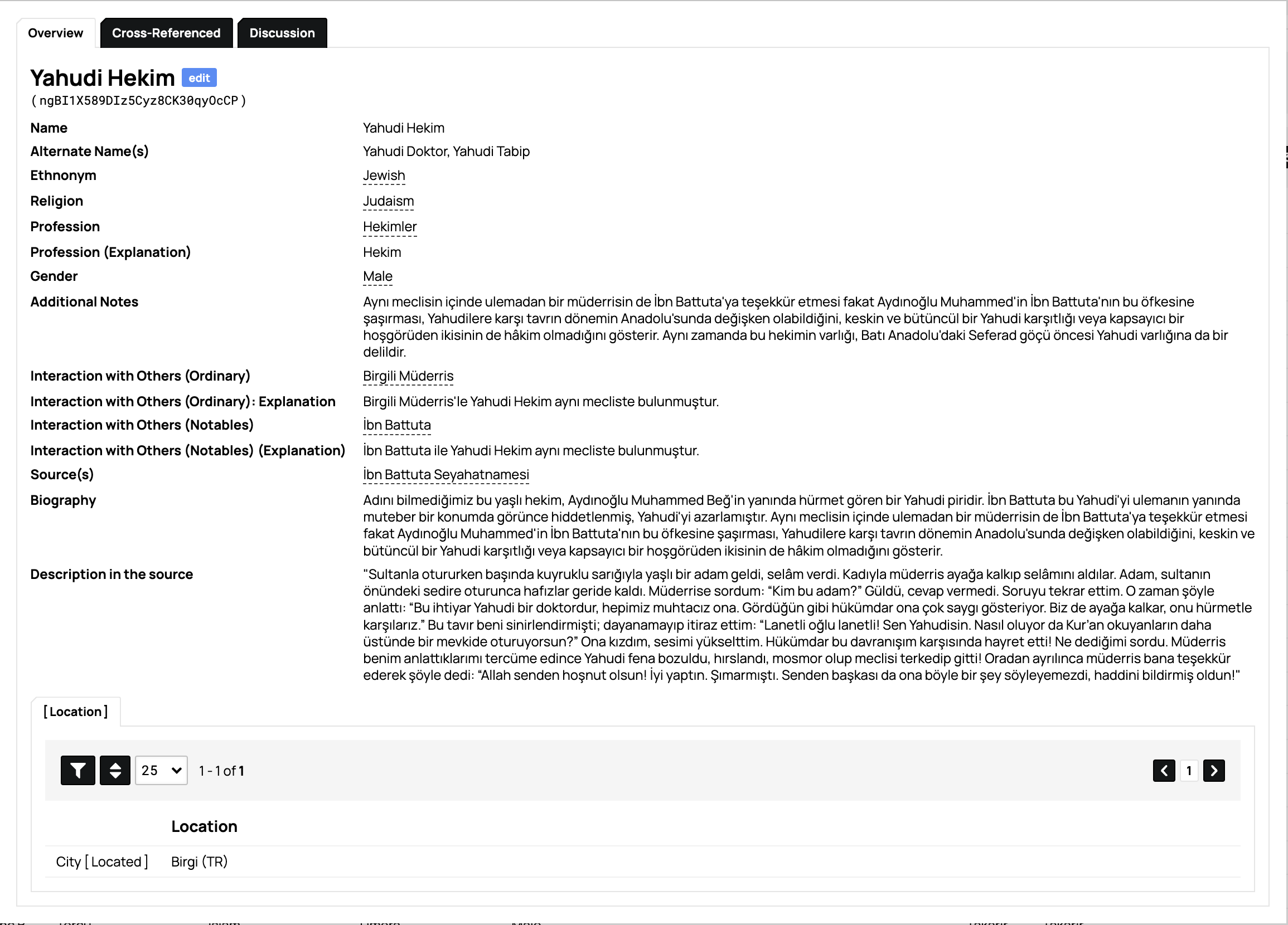 Jewish Physician detail page