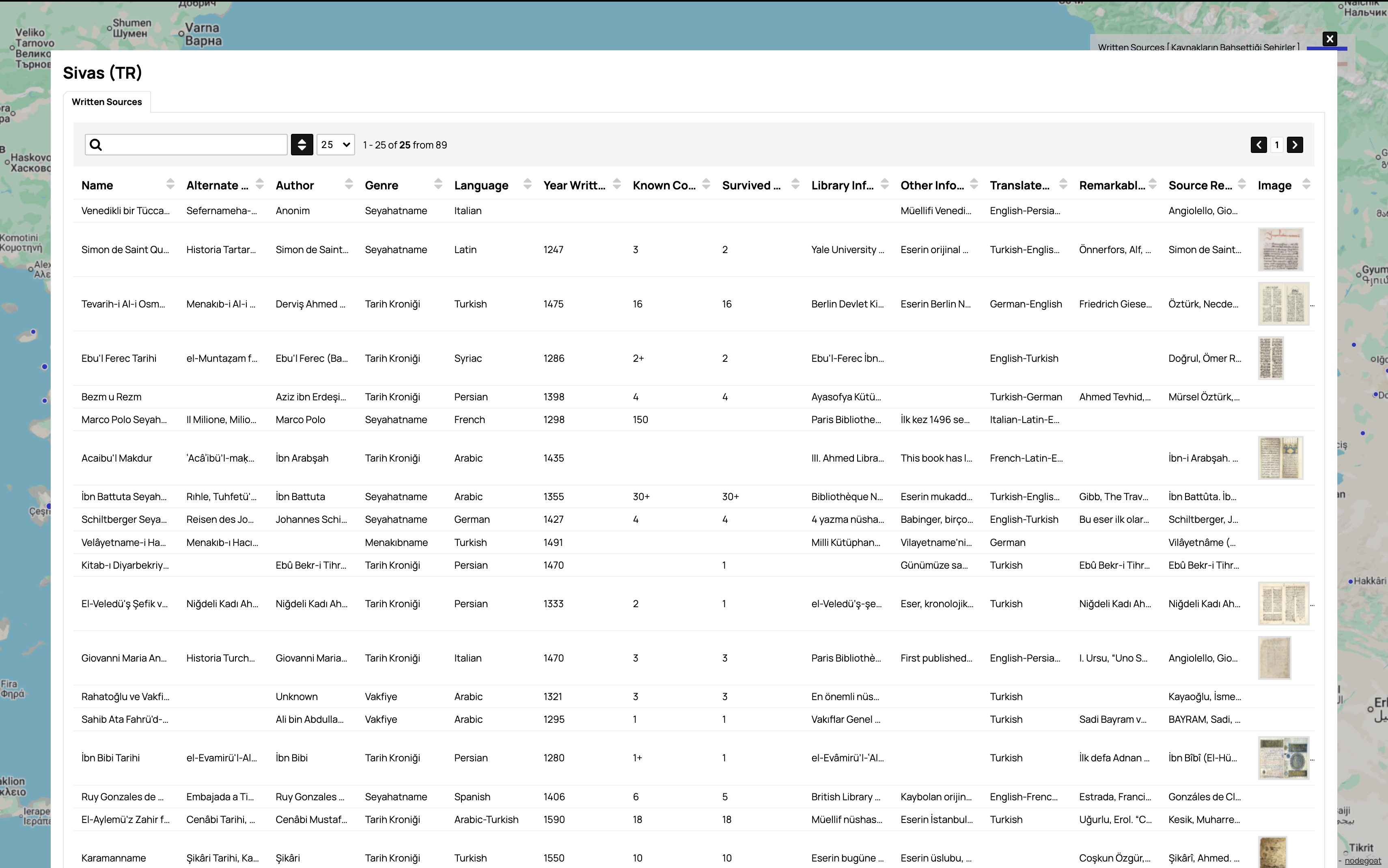 Geographic Database Interface